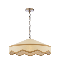 Laura Ashley Buckenham Rattan Effect Pendant Ceiling Light, Natural, Natural Natural