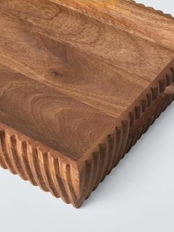 John Lewis Rustic Tray, 51cm, FSC-Certified (Mango Wood) - view 2, Natural