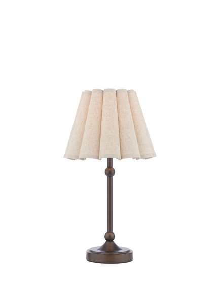 Laura Ashley Holwell Table Lamp, Antique Bronze, Metallic Bronze