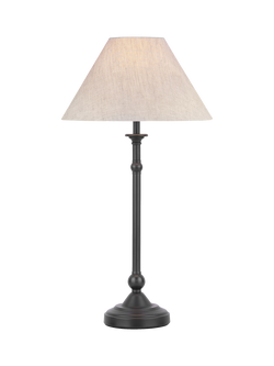 Laura Ashley Ludchurch Table Lamp, Black, Black