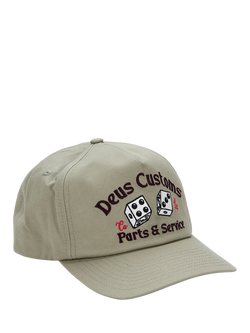 Deus ex Machina Knucklebones Cap, Olive Green, Olive Green
