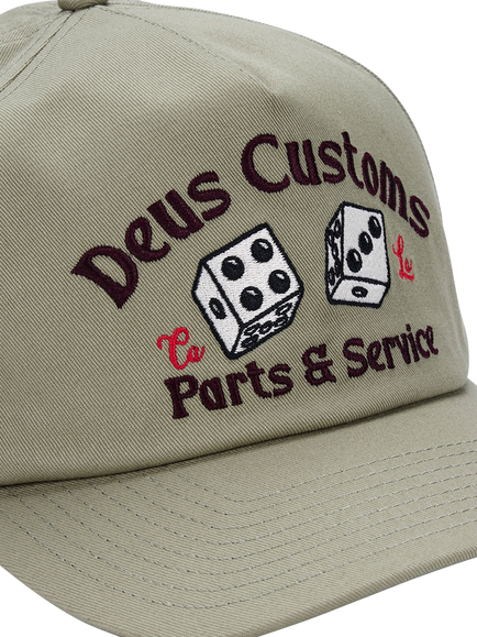 Deus ex Machina Knucklebones Cap, Olive Green - view 2, Olive Green