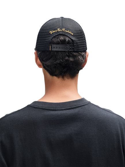 Deus ex Machina Pill Trucker Hat, Mechanic Blue - view 2, Mechanic Blue