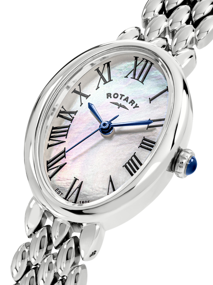 Rotary RLB10023/07 Women's Heritage Astoria Bracelet Strap Watch, Silver - view 2, Silver