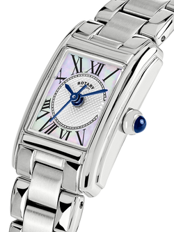 Rotary RLB10027/70 Women's Heritage Astoria Bracelet Strap Watch, Silver - view 2, Silver