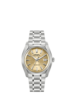 Rotary RGB10011/03 Men's Lumen Bracelet Strap Watch, Silver, Silver