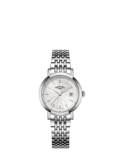 Rotary LB05420/02 Women's Everyday Bracelet Strap Watch, Silver & Gold