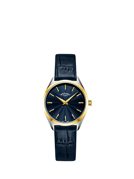 Rotary LS08011/05 Women's Ultra Slim Leather Strap Watch, Gold