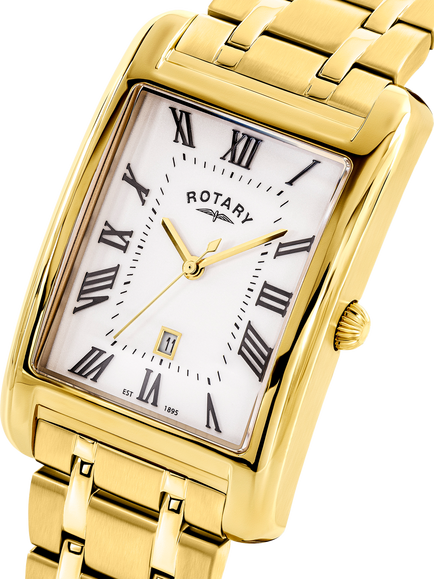 Rotary RGB05753/01 Men's Heritage Astoria Bracelet Strap Watch - view 2, Silver