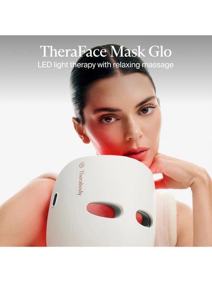 Therabody TheraFace Mask Glo Cordless LED Skincare Mask with Relaxing Massage - view 2, White / Indigo