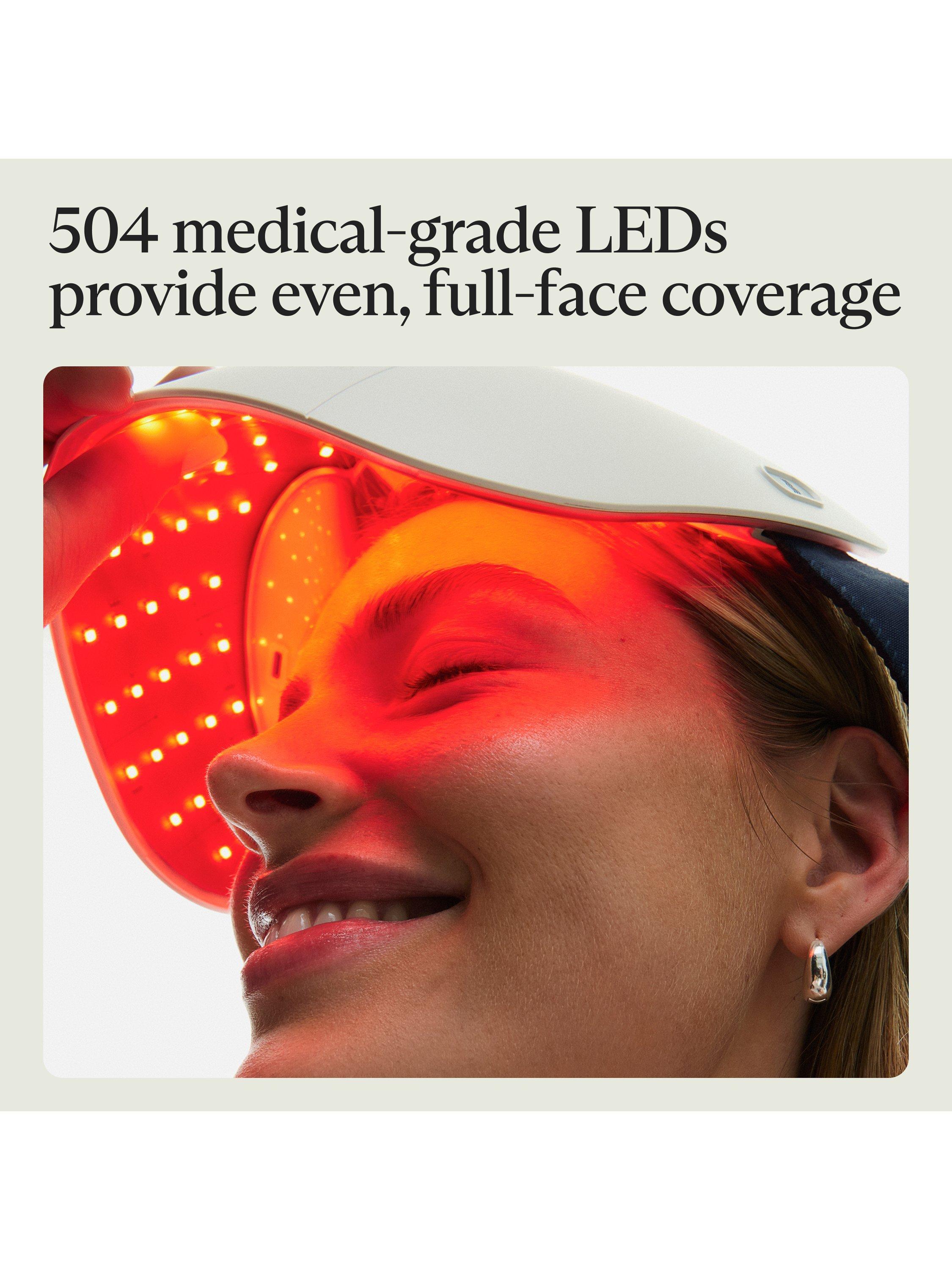 Product image 4 of 9, which shows Therabody TheraFace Mask Glo Cordless LED Skincare Mask with Relaxing Massage