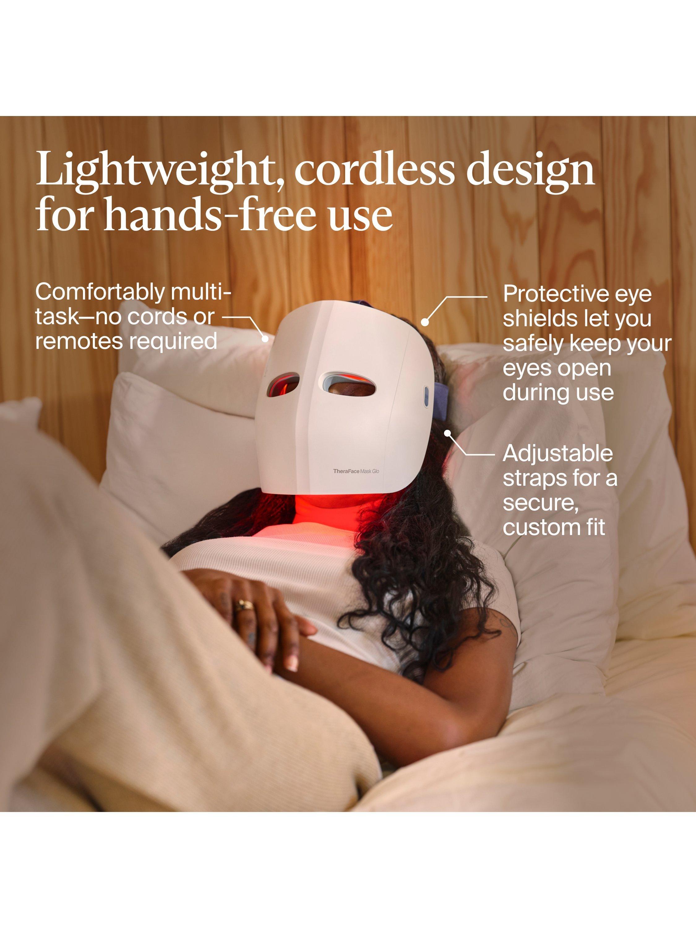Product image 8 of 9, which shows Therabody TheraFace Mask Glo Cordless LED Skincare Mask with Relaxing Massage