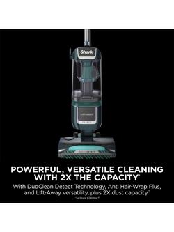 Shark LA791UKT Detect XL Anti Hair Wrap Plus Vacuum Cleaner, Teal / Silver - view 2, Teal / Silver