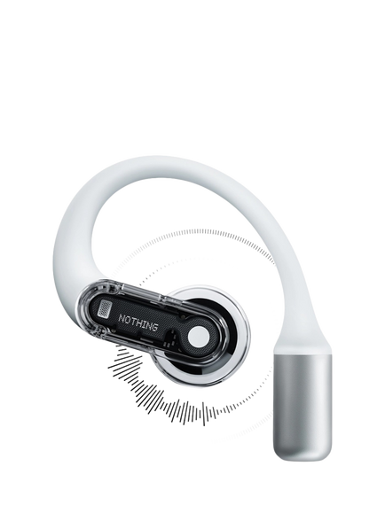 Nothing Ear (open) Bluetooth True Wireless Open-Ear Headphones, White - view 2, White