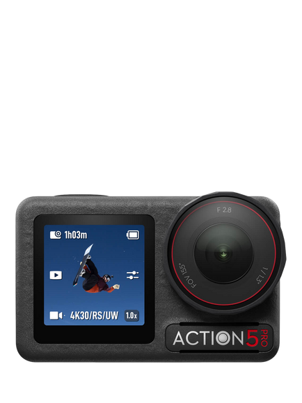 DJI Osmo Action 5 Pro Action Camera, 4K, 40MP, Adventure Combo, Black, Black