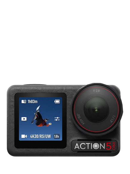 DJI Osmo Action 5 Pro Action Camera, 4K, 40MP, Standard Combo, Black, Black