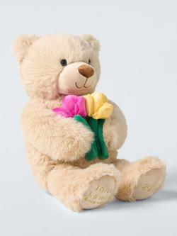 John Lewis Lewis Bear with Tulips Soft Toy, Brown