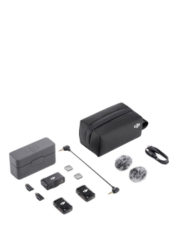 DJI Mic 2 Wireless Microphone (2TX & 1RX) with Charging Case, Black - view 2, Black