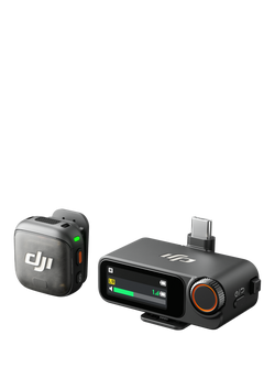 DJI Mic 3 Wireless Microphone (1TX & 1RX), Black, Black