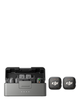 DJI Mic 3 Wireless Microphone (2TX & 1RX) with Charging Case, Black