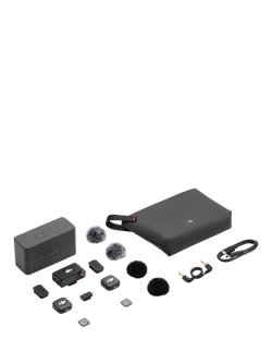 DJI Mic 3 Wireless Microphone (2TX & 1RX) with Charging Case, Black - view 2, Black