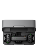 DJI Mic Mini Wireless Microphone (2TX & 1RX) with Charging Case, Black