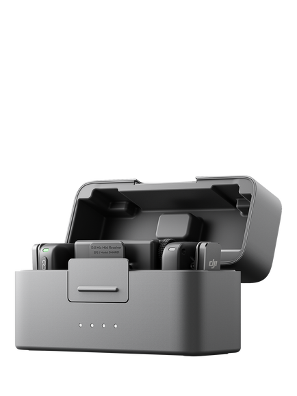 DJI Mic Mini Wireless Microphone (2 TX & 1 RX) with Charging Case, Black - view 2, Black