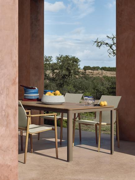 John Lewis Sahara Garden Dining Armchair, Set of 2, Mocha - view 2, Latte