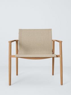 John Lewis Sahara Garden Lounge Chair, Mocha - view 2, Latte