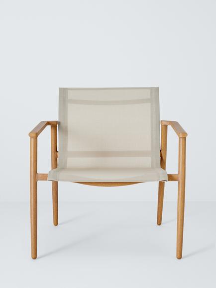 John Lewis Sahara Garden Lounge Chair, Mocha - view 2, Latte