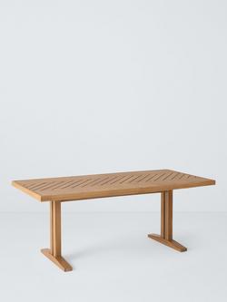 John Lewis Estate Acacia Wood Rectangular Garden Dining Table, 190cm, Natural, Natural