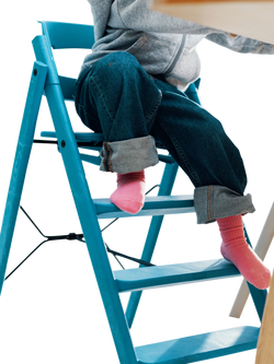 KAOS Klapp Highchair, Swedish Blue - view 2, Swedish Blue