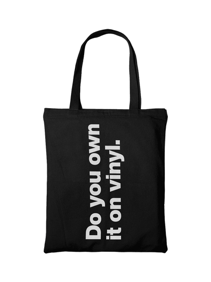 Rough Trade 'Do You Own It On Vinyl' Tote Bag, Black/Multi, Black Multi Black