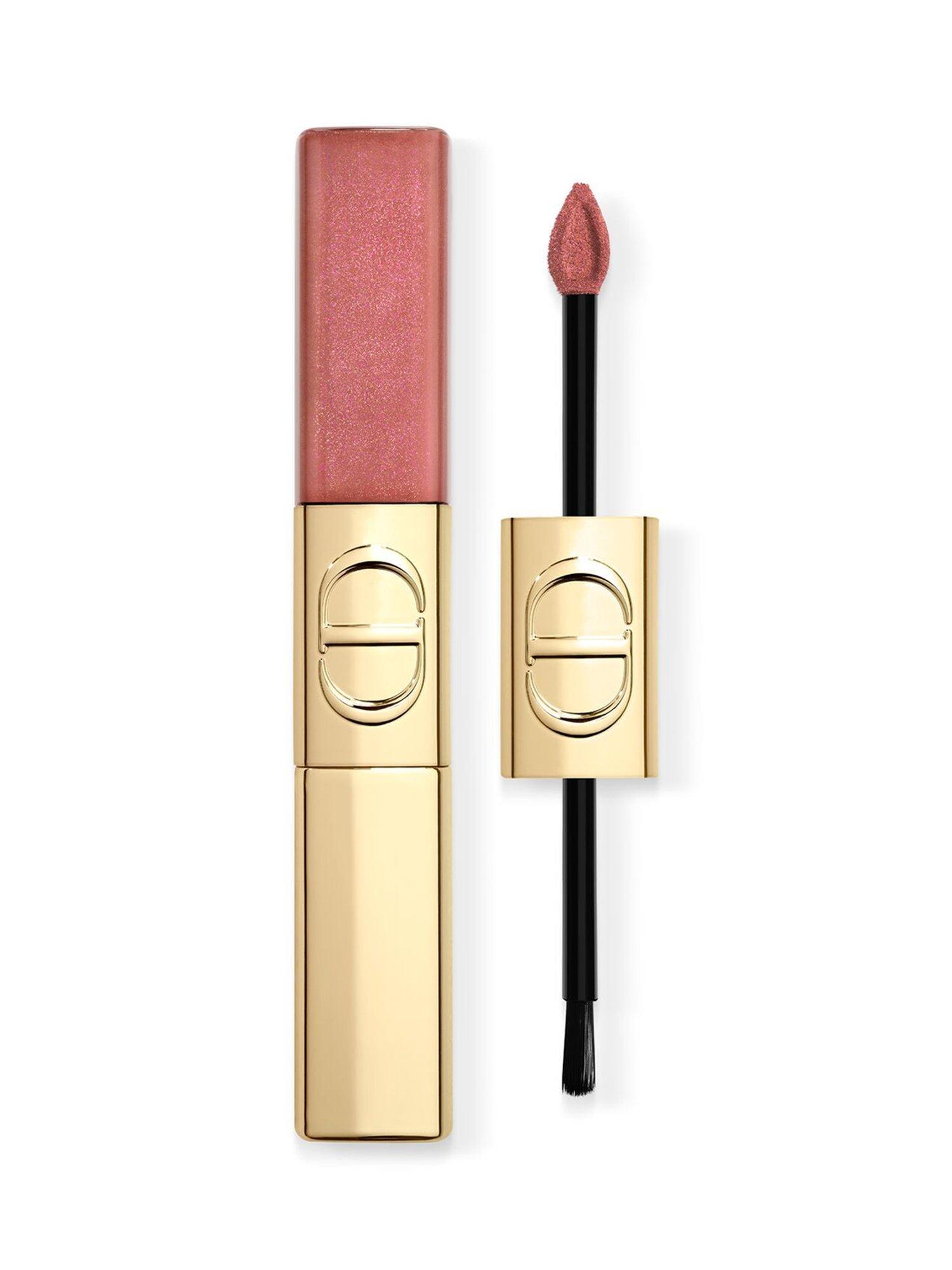 Product image 1 of 6, which shows DIOR Rouge Dior Sequin Liquid Duo Holiday Limited Edition, 100 Spectacular Nude
