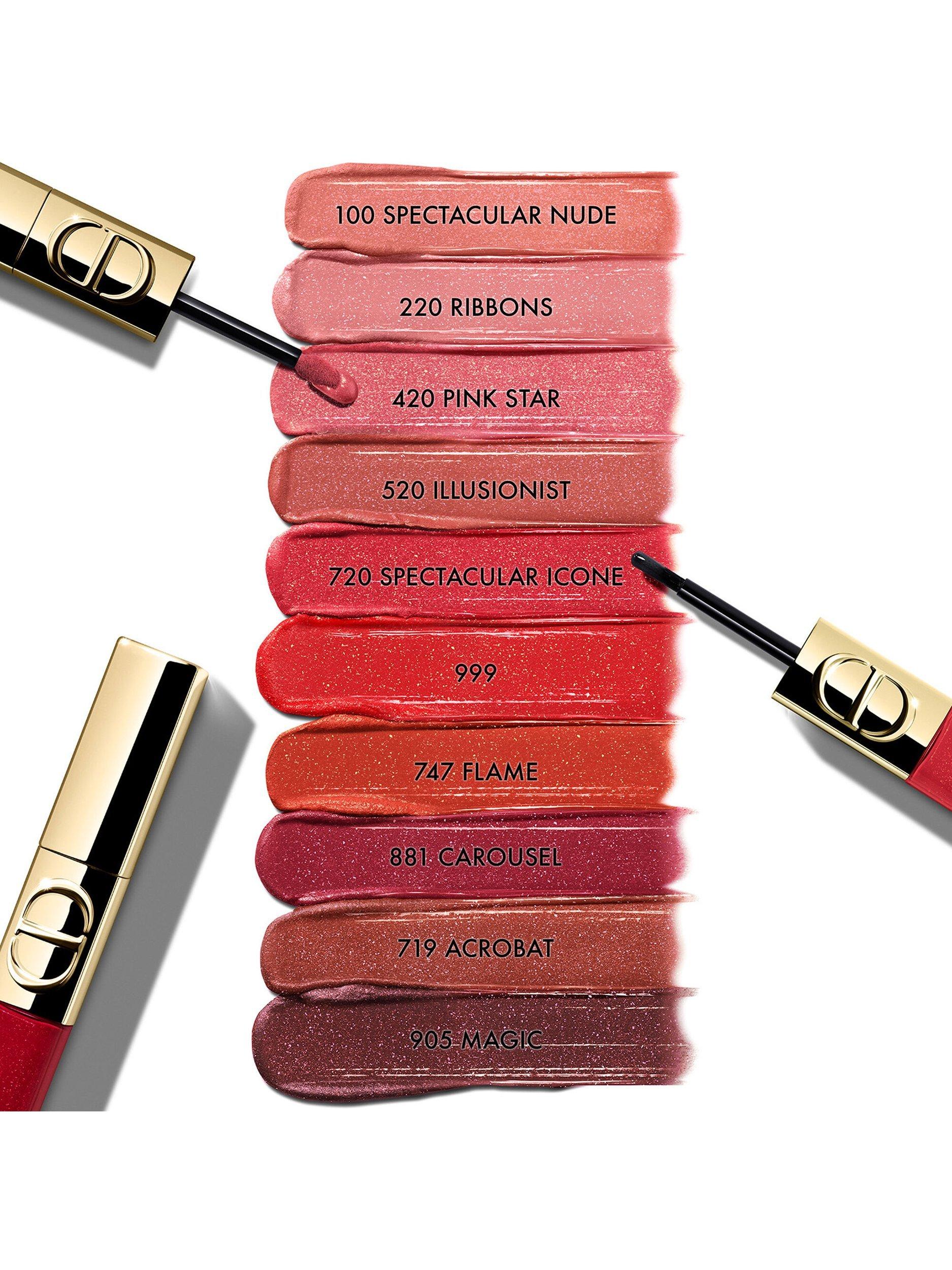 Product image 4 of 6, which shows DIOR Rouge Dior Sequin Liquid Duo Holiday Limited Edition, 100 Spectacular Nude