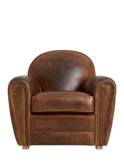 Halo Club Leather Armchair, Classic Cognac, Classic Cognac