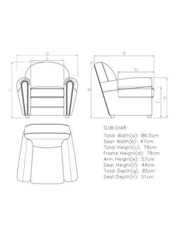 Halo Club Leather Armchair, Classic Cognac - view 2, Classic Cognac
