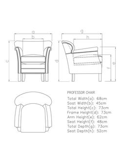 Halo Little Professor Leather Armchair - view 2, Green Leather