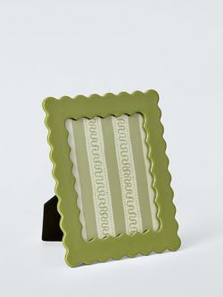 John Lewis Archive Wave Photo Frame, Green, Green