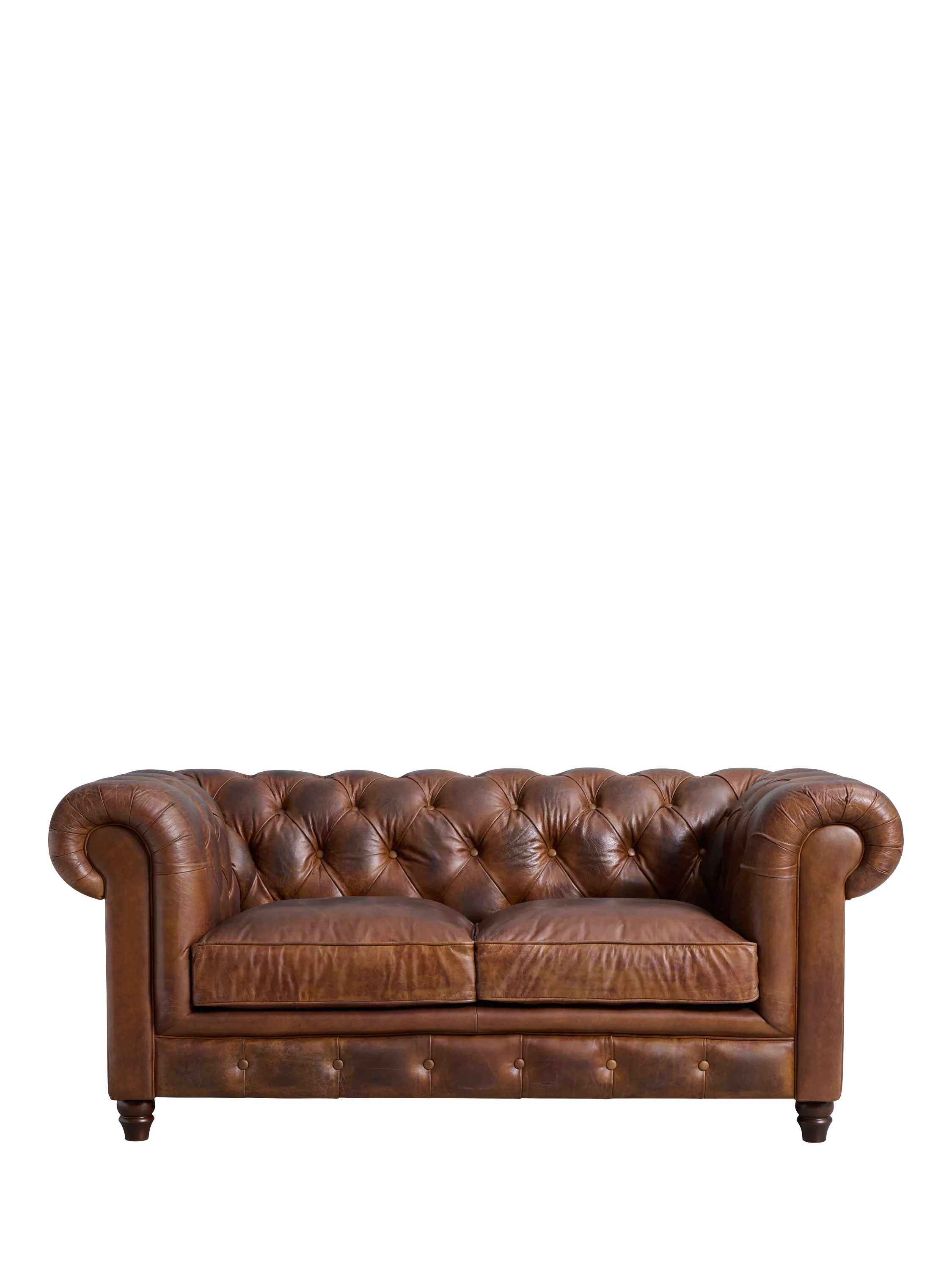 Halo Earle Chesterfield Medium 2 Seater Leather Sofa, London Leather
