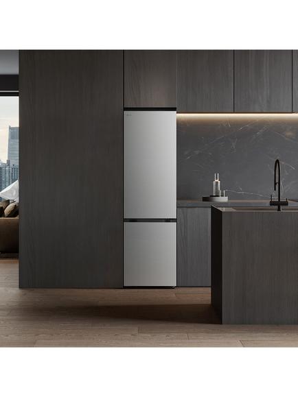 LG Fit & Max GBBSJ10EPY Freestanding 60/40 Fridge Freezer, Prime Silver - view 2, Prime Silver