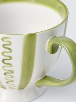 John Lewis Archive Wiggle Stripe Cup, 380ml, Green - view 2, Green