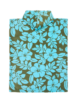 Roxy Kids' Cotton Hooded Bach Towel, Oil Green The Mo - view 2, Oil Green The Mo