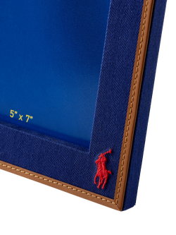 Ralph Lauren Polo Icon Photo Frame, 5 x 7" (13 x 18cm), Navy/Red - view 2, Navy, Red