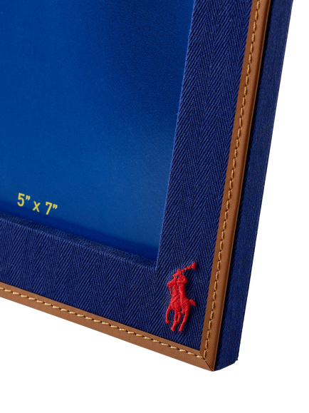 Ralph Lauren Polo Icon Photo Frame, 5 x 7" (13 x 18cm), Navy/Red - view 2, Navy, Red