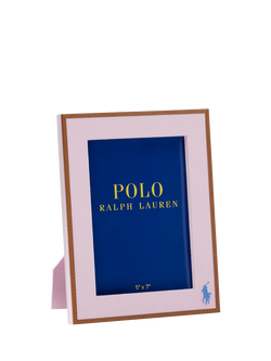 Ralph Lauren Polo Icon Photo Frame, 5 x 7" (13 x 18cm), Pink/Blue, Pink, Blue