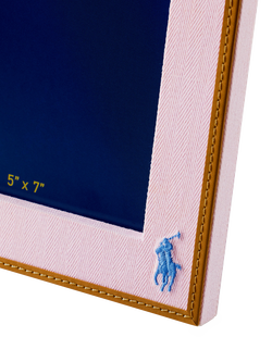 Ralph Lauren Polo Icon Photo Frame, 5 x 7" (13 x 18cm), Pink/Blue - view 2, Pink, Blue