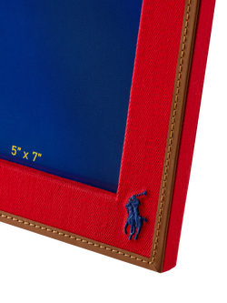Ralph Lauren Polo Icon Photo Frame, 5 x 7" (13 x 18cm), Red/Blue - view 2, Red, Blue