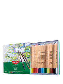 Derwent Academy Watercolour Pencils, Tin of 24, Multi