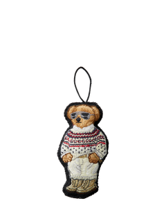Ralph Lauren Fair Isle Polo Bear 2025 Tree Ornament